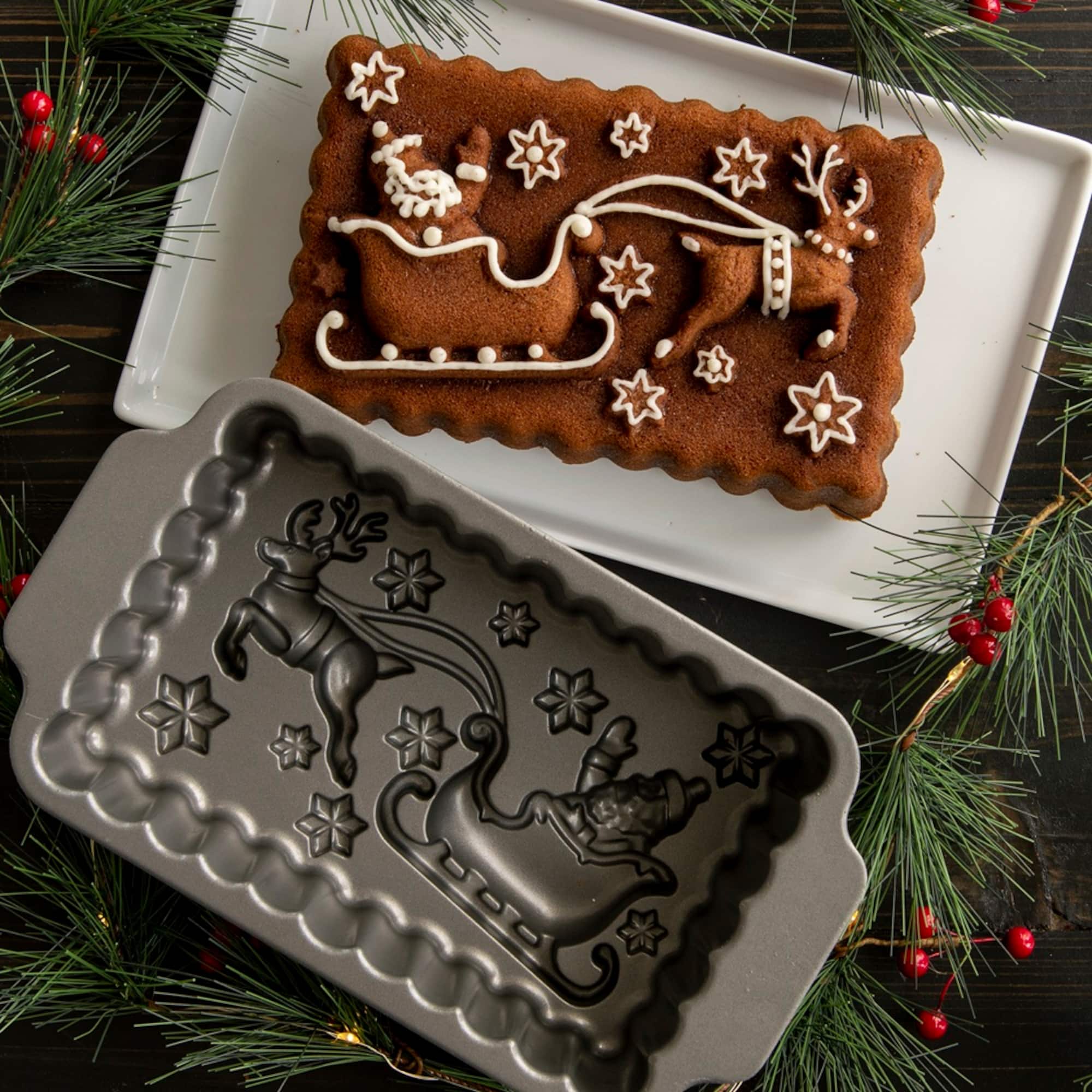 Nordic Ware Santa's Sleight Loaf Pan